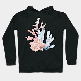 Coral artwork Hoodie